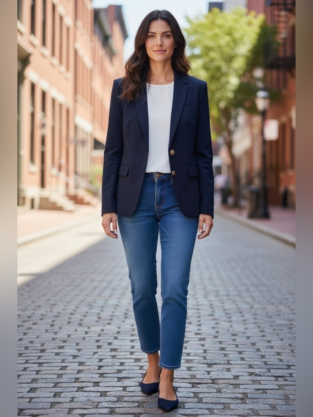 NWOT J. Crew Women's Navy Single-Breasted Blazer